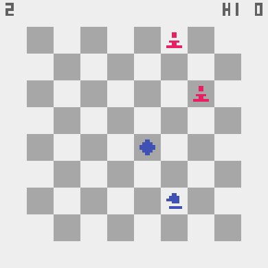 KNIGHT VS. PAWNS — 실제 게임 화면