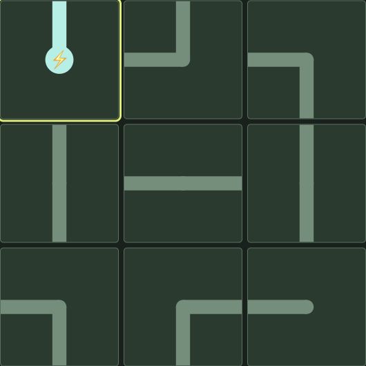 Circuit Loop — actual game board