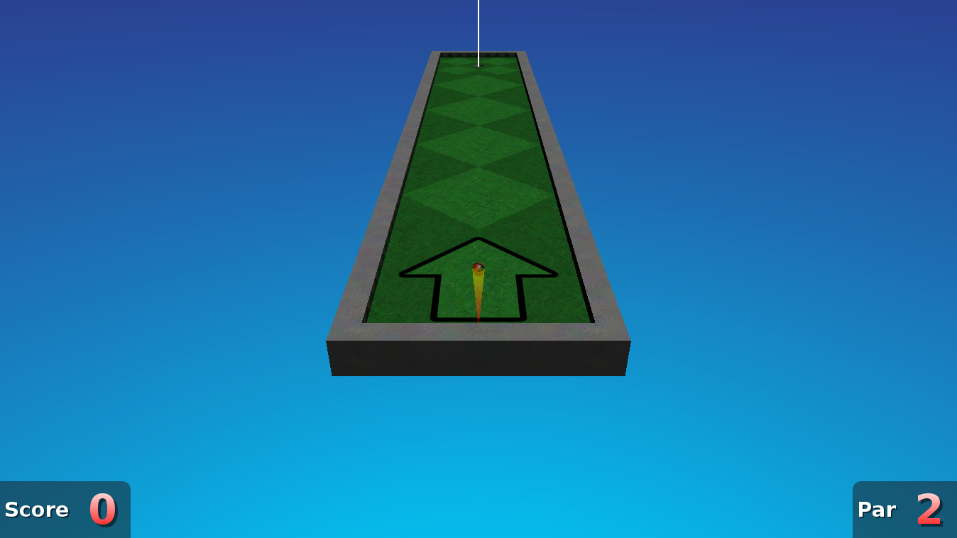 Neverputt — actual game board