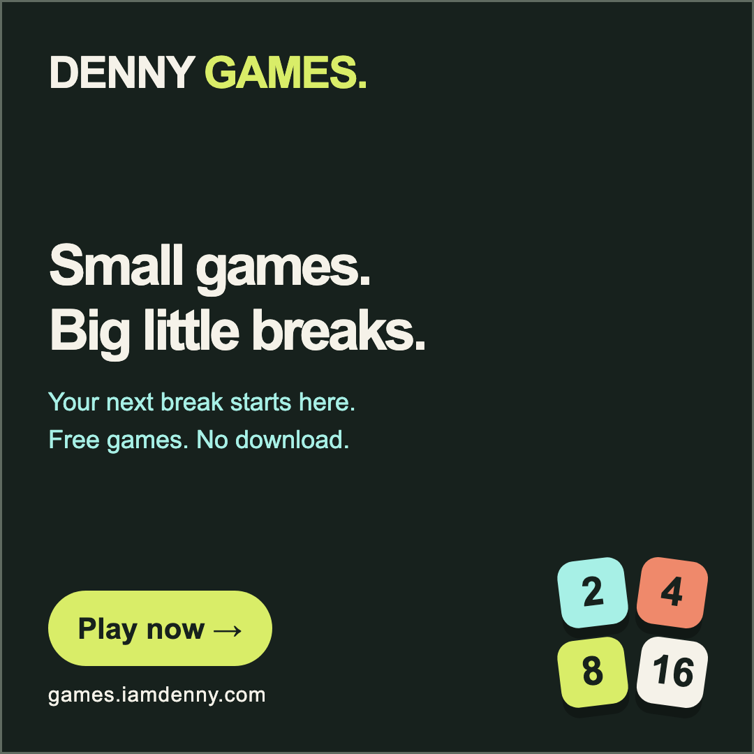 Denny Games free browser games — Social square