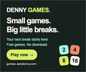 Denny Games free browser games — Medium rectangle