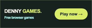 Denny Games free browser games — Large mobile banner